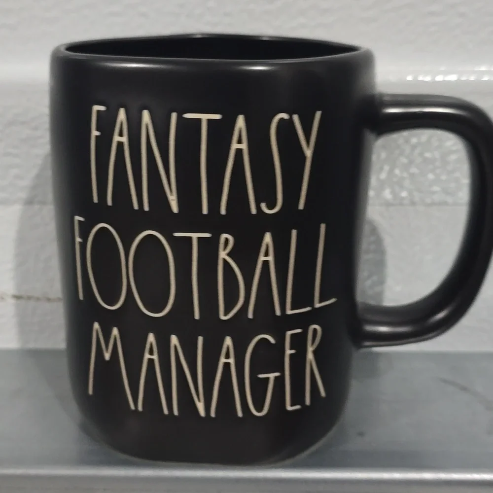 Rae Dunn Black Coffee Mug Fantasy‎ Football Manager